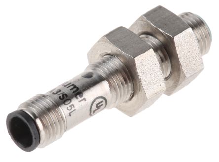 Baumer IFRM 05P15A3/S05L, индуктивный датчик приближения с резьбовым цилиндрическим корпусом, M5 x 0.5 PNP 30V 1 мм 30 В пост. тока 100 мА