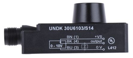 Baumer UNDK 30U6103/S14, блочный ультразвуковой датчик приближения, 700 мм, 20 мА, 0/10 В, 30 В, 30 В пост. тока