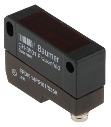 Baumer, рефлекторный фотоэлектрический датчик, блочное исполнение
