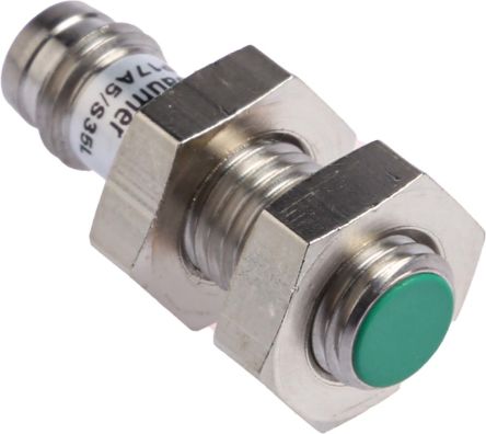 Baumer IFRM 08P17A5/S35L, индуктивный датчик приближения в резьбовом цилиндрическом корпусе, M8 x 1 PNP 30 В, 2 мм, 30 В пост. тока, 200 мА