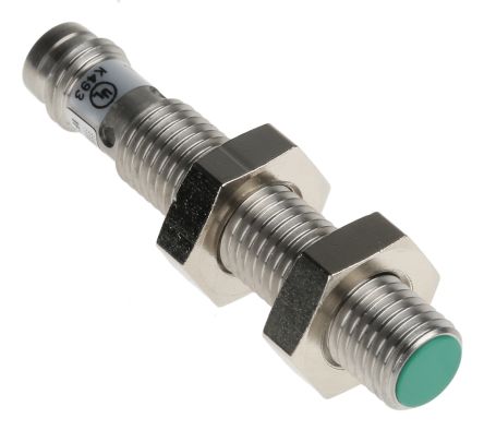 Baumer IFRM 08P17A1/S35L, индуктивный датчик приближения в резьбовом цилиндрическом корпусе, M8 x 1, PNP, 30 В, 2 мм, 30 В пост. тока, 200 мА