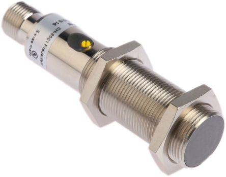 Baumer CFAM 18P1600/S14, ёмкостный датчик приближения с резьбовым цилиндрическим корпусом, CFAM, 8 мм, M18 x 1, PNP, 200 мА, 30 В, 30 В пост. тока