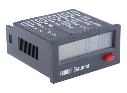 Baumer ISI34, счётчик моточасов, 8-разрядный ЖК