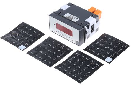 Baumer PA408, цифровой щитовой многофункциональный измеритель со светодиодным дисплеем для сопротивления, тока, напряжения, температуры, 45 мм x 93 мм