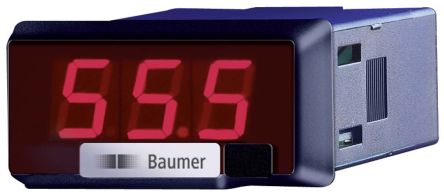 Baumer PA213, цифровой вольтметр пост. тока, светодиодный дисплей 3 разряда ±0,1 % изм. вел. + 3 разряда, 22 мм, 44 мм