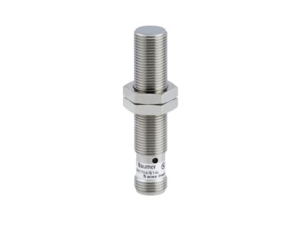 Baumer IR12.D06L-Q60.UA1E.7BO, датчик приближения в цилиндрическом корпусе, M12, 0/10 В, 36 В пост. тока, 6 мм