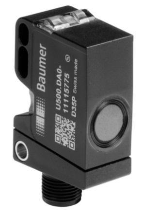 Baumer U500.PA0.2-GP2J.72F, блочный ультразвуковой датчик приближения, M12 x 1, 1000 мм, 100 мА, IO-Link, 30 В пост. тока