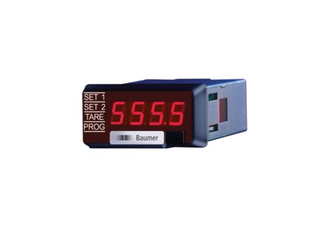 Baumer TA1220, цифровой щитовой многофункциональный измеритель со светодиодным дисплеем для тока, мощности, напряжения, 22,2 мм x 45 мм