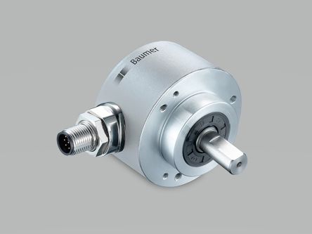 Baumer EAM580, магнитный абсолютный энкодер, 30 В, 4096 имп/об, сигнал Push-Pull, сплошной вал, вал 10 мм