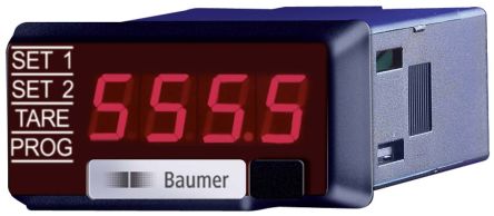 Baumer PA220, светодиодный цифровой щитовой многофункциональный измеритель переменного тока, 22,2 мм x 45 мм