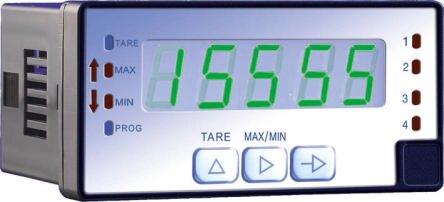 Baumer PA419, цифровой вольтметр пост. тока, светодиодный дисплей, 5 разрядов, 0,05 %, 45 мм, 92 мм