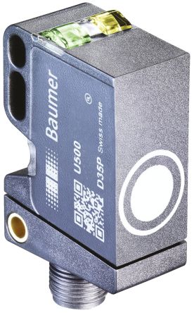 Baumer U500.PA0-GP1B.72O, блочный ультразвуковой датчик приближения U500.PA0, M12 x 1, 1000 мм, 100 мА, двухтактный (Push-Pull), 30 В, 30 В пост. тока