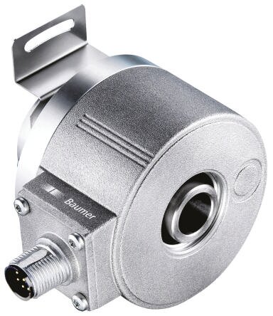 Baumer EIL580P, оптический инкрементальный энкодер 30 В, 65536 имп/об, сигнал HTL, TTL, полого типа, вал 12 мм