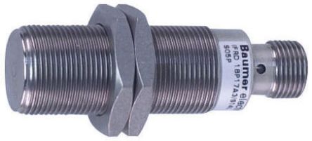 Baumer IFRD 18P17A3/S14L, индуктивный датчик приближения в резьбовом цилиндрическом корпусе, 18 мм, PNP, 30 В, 6 мм, 30 В пост. тока, 200 мА