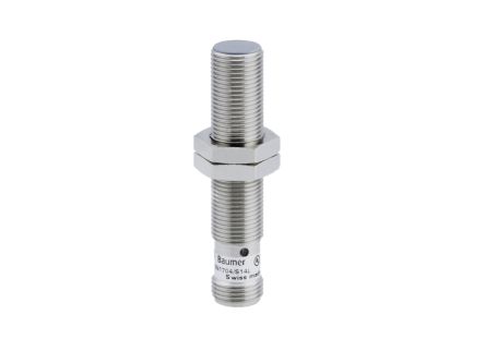 Baumer IFRM 12P1704/S14L, индуктивный датчик приближения в резьбовом цилиндрическом корпусе, M8 PNP 30 В 4 мм 36 В пост. тока 200 мА