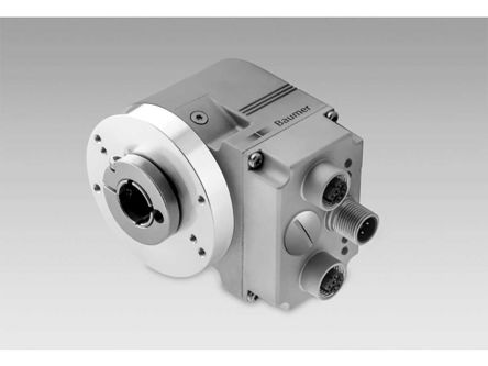 Baumer EAL580, оптический абсолютный энкодер, 30 В пост. тока, аналоговый сигнал, полый вал, вал 12 мм