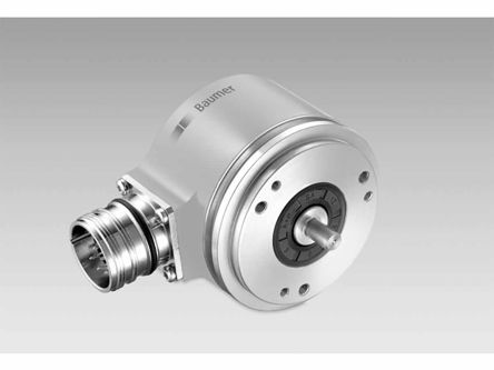 Baumer EAM580, магнитный абсолютный энкодер, 30 В пост. тока, 4096 имп/об, сигнал Push-Pull, сплошной вал, вал 6 мм