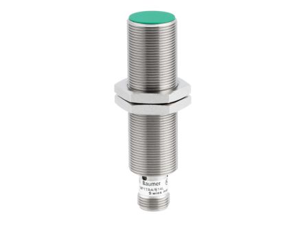 Baumer IFRM 18P17A4/S14L, индуктивный датчик приближения в резьбовом цилиндрическом корпусе, M18 PNP IFRM 18P17A4/S14L 30В 8 мм 30 В пост. тока 200 мА