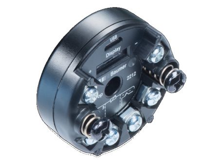 Baumer 2222, преобразователь температуры, вход PT100, 40 В, 85 °C, -40 °C